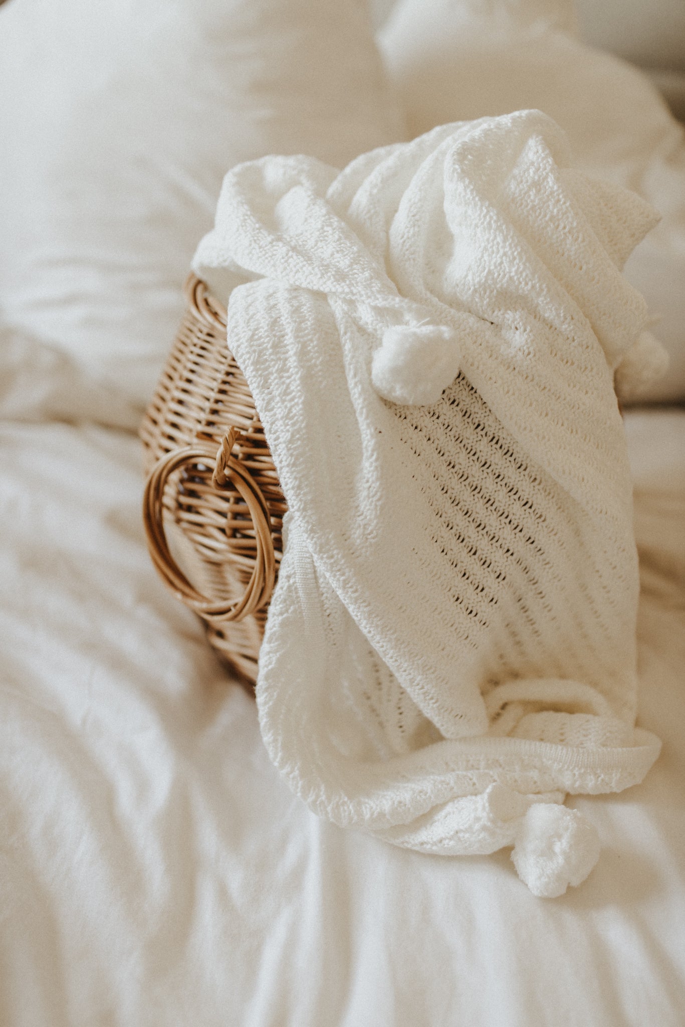 Omslagdoek met pompom