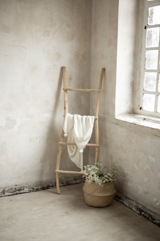 Omslagdoek met pompom