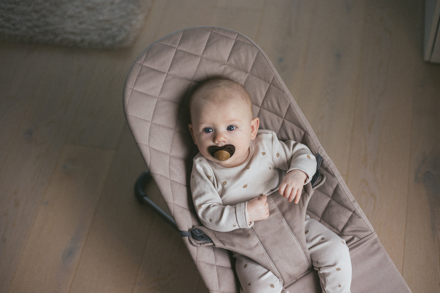 Skogen Baby - fopspeen kokos + bok natural (rond) - 2 stuks
