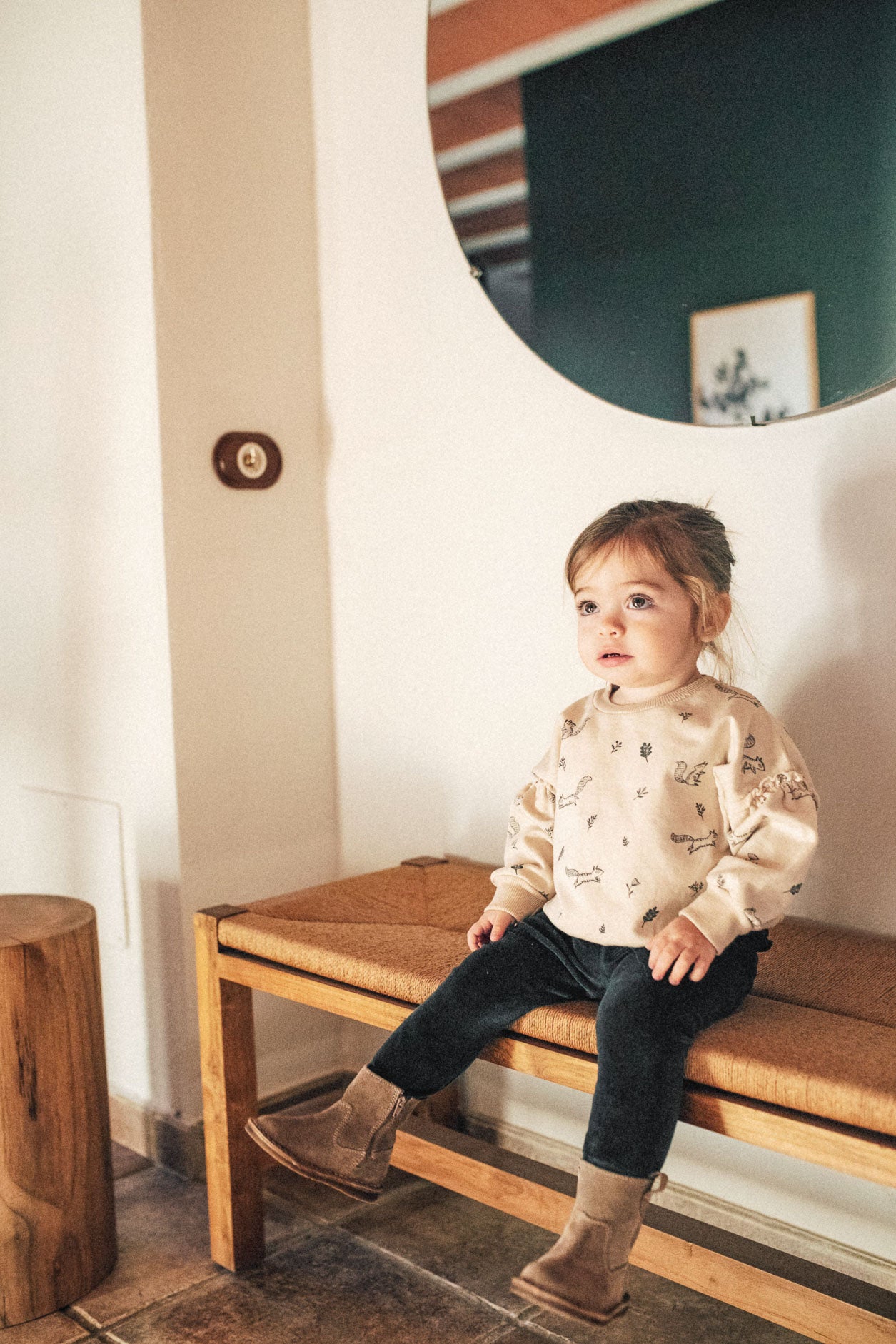 Velvet legging - shadow gray