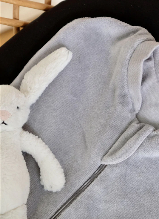 Inbakerslaapzak Grijs Velvet