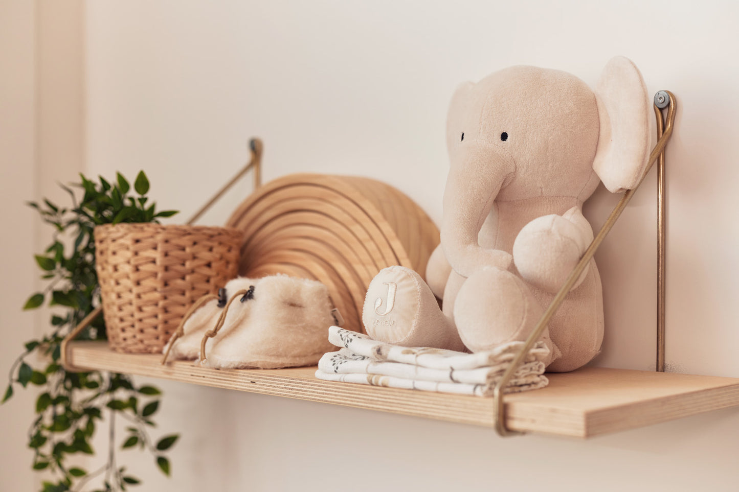 Knuffel Olifant Nougat