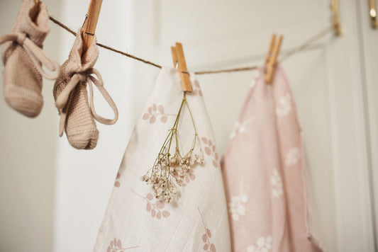 Hydrofiele doek Twig - wild rose - 3 stuks