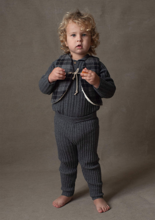 Legging rib ~ antraciet