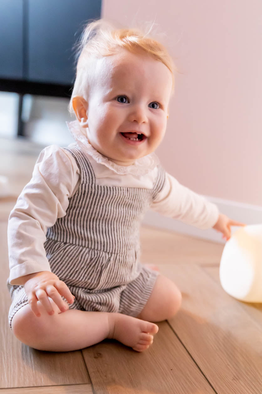 Playsuit katoenlinnen ~ gestreept