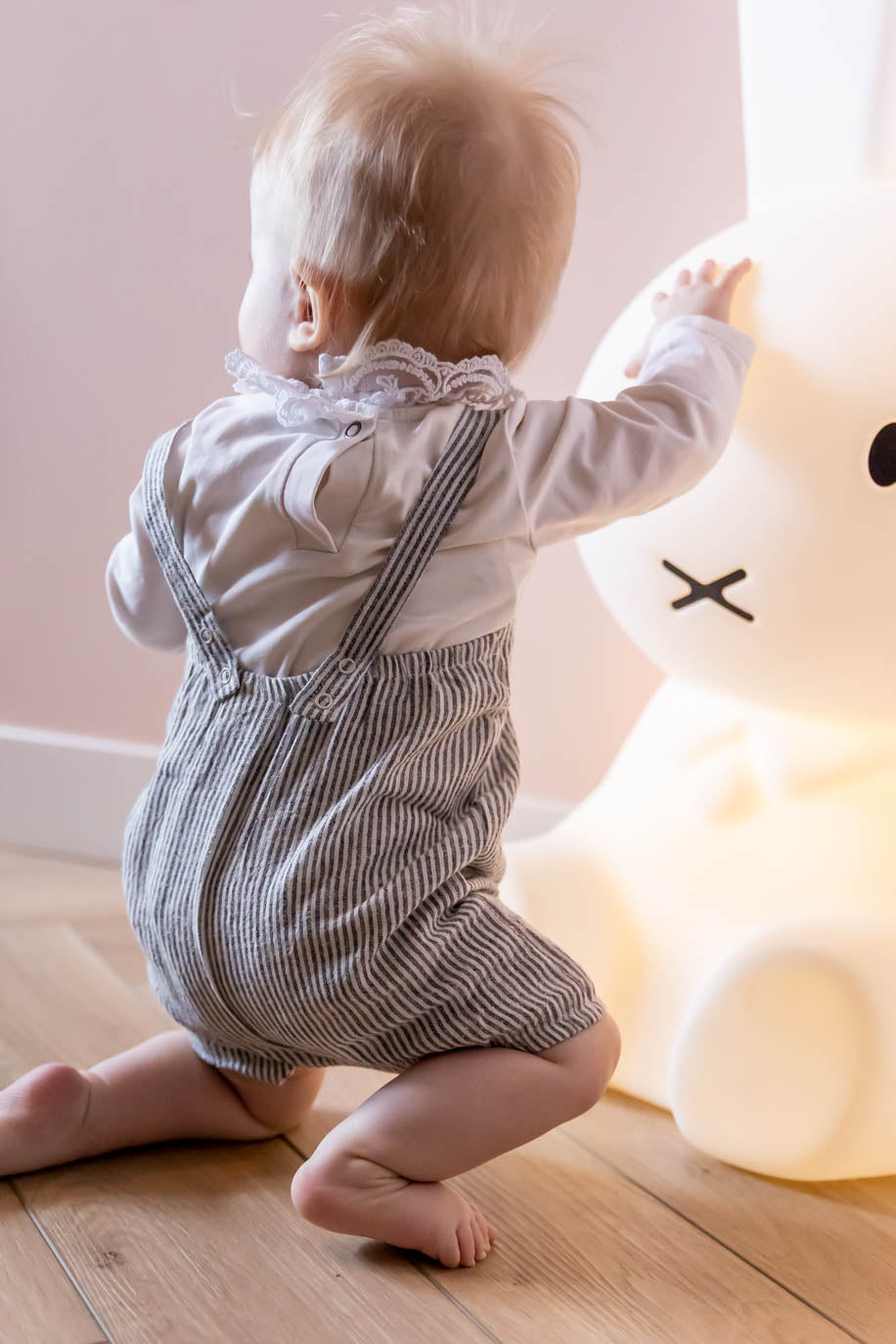 Playsuit katoenlinnen ~ gestreept