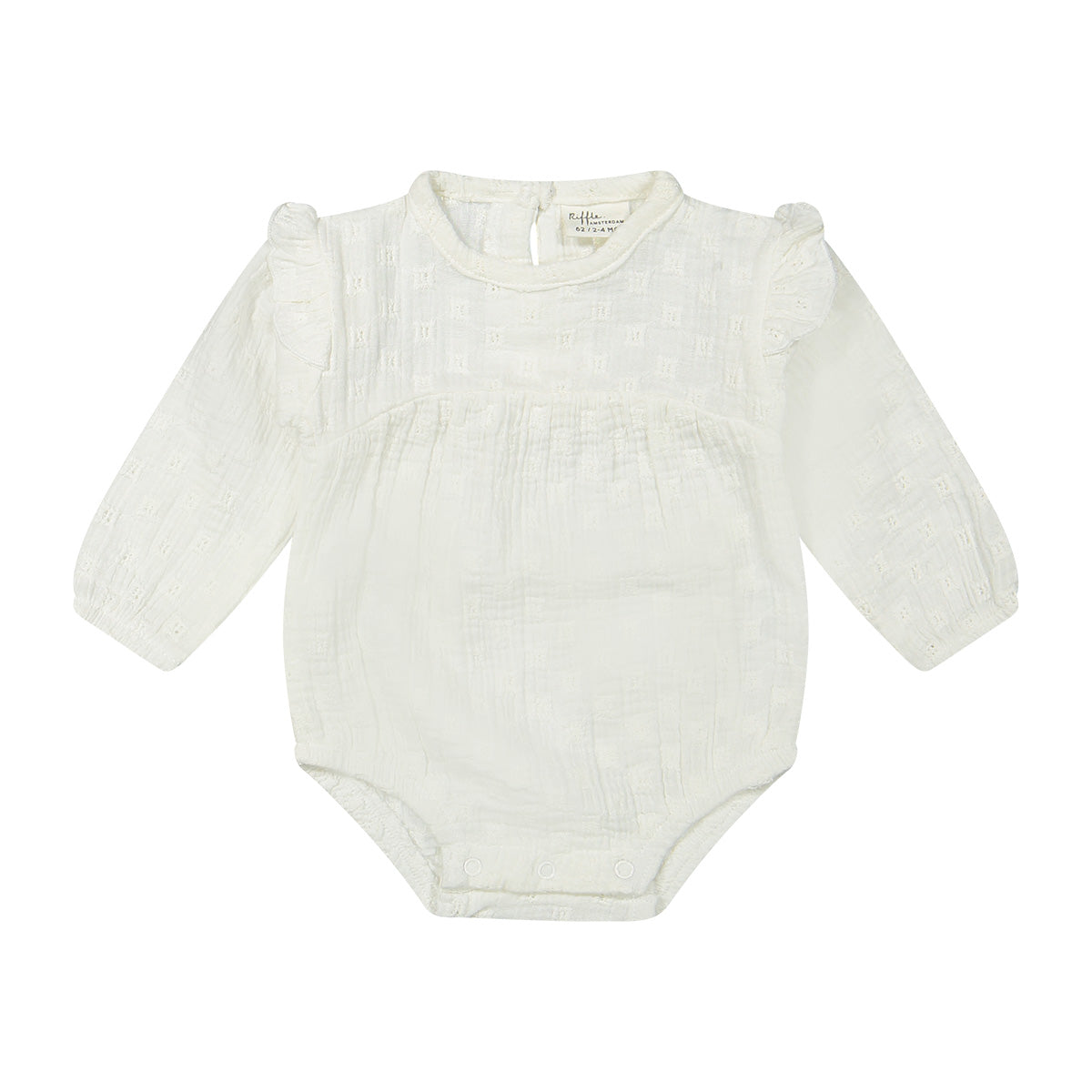 Romper Layla woven embroidery - offwhite