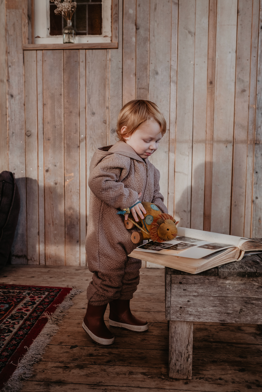 Riffle Amsterdam - outdoor suit quilt teddy - taupe