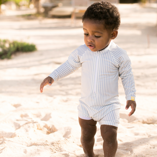 Swim Essentials - UV suit - blue stripe