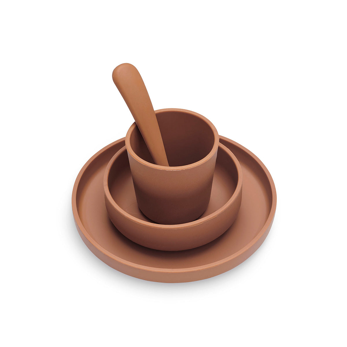 Serviesset Caramel 4-delig ~ siliconen