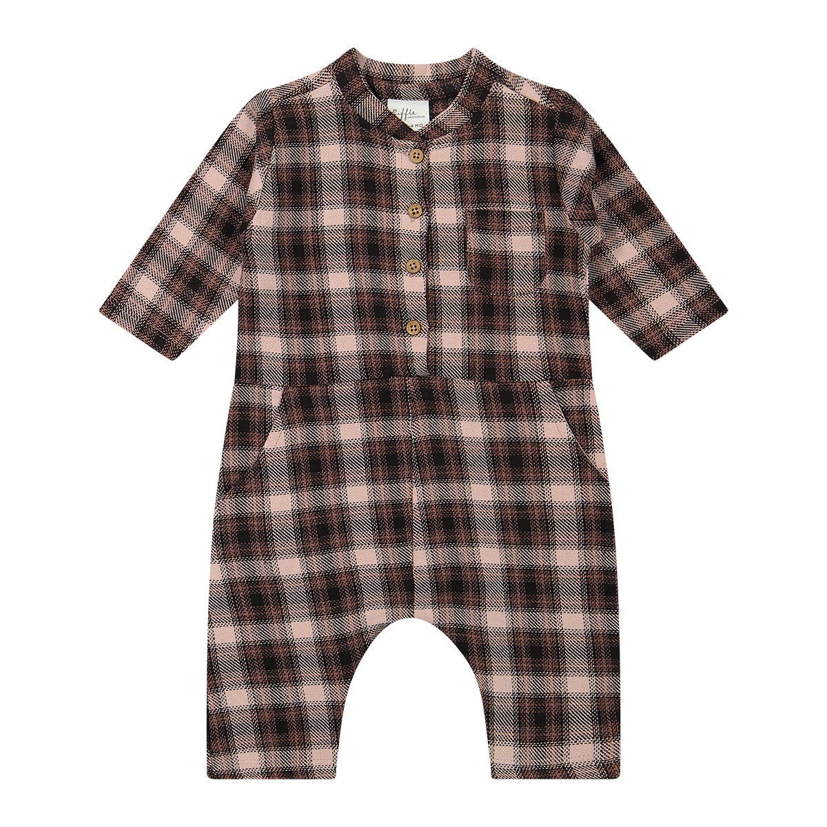 Suit Sara ruit - woven pink