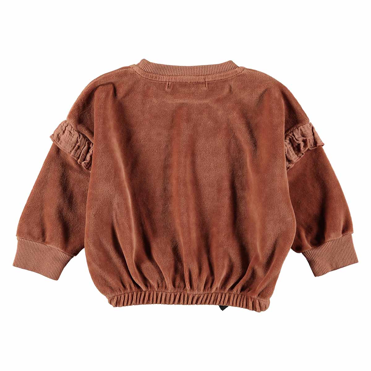 Velvet sweater - clay