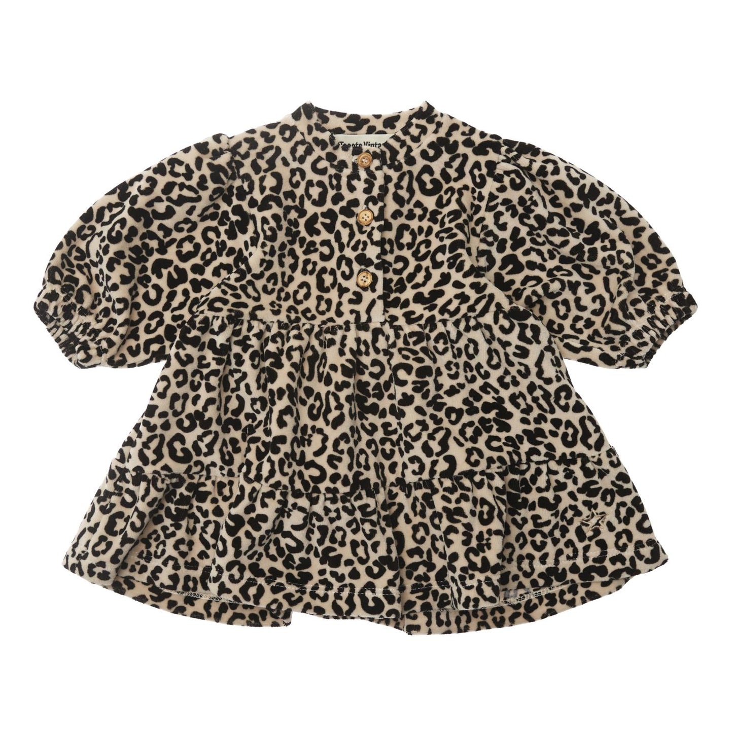 Velvet dress - animal print