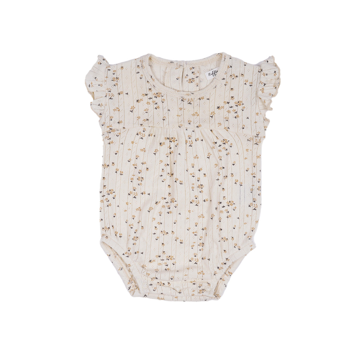 Romper bloemen ecru