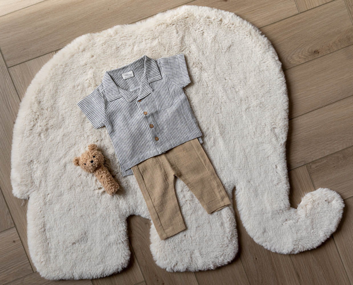 Luchtige zomerbroek beige