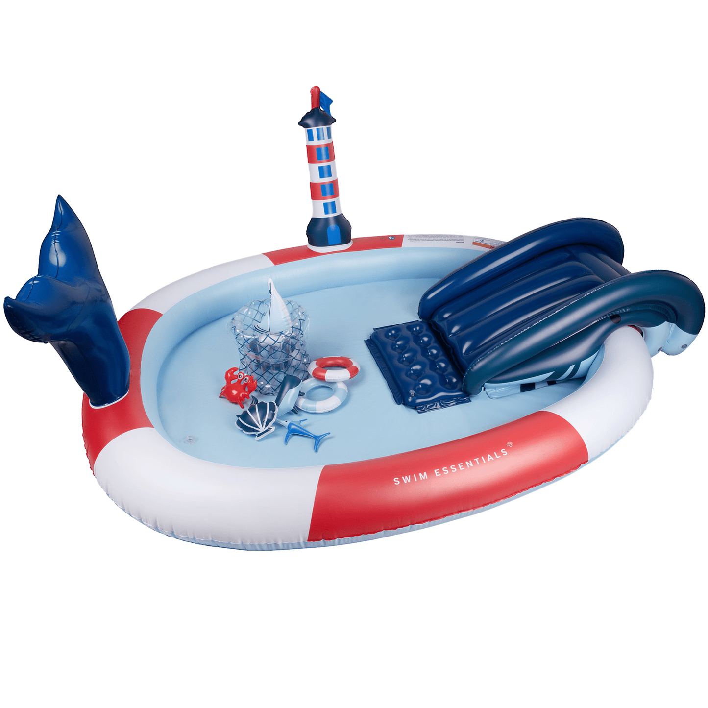 Speelzwembad met glijbaan ~ Walvis