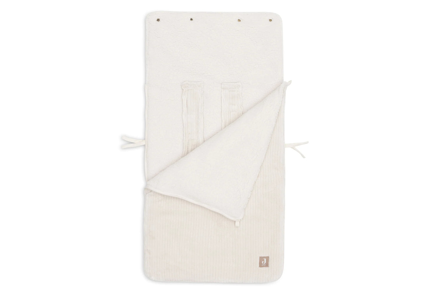 Jollein - voetenzak groep 0+ 3/5 punts gordel Cloudy Rib - Oatmeal