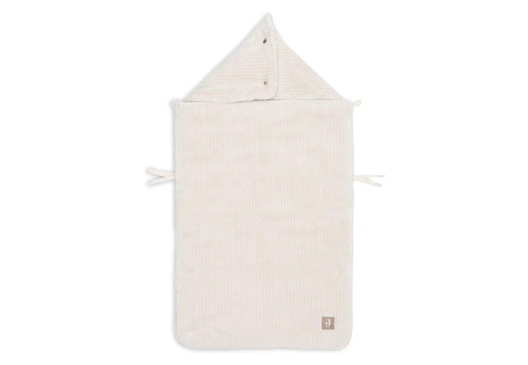 Jollein - voetenzak groep 0+ 3/5 punts gordel Cloudy Rib - Oatmeal