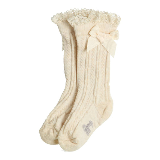 GYMP - knee socks Kite - vanilla