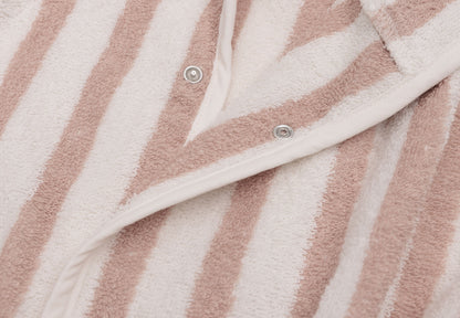 Badjas stripe terry ~ wild rose