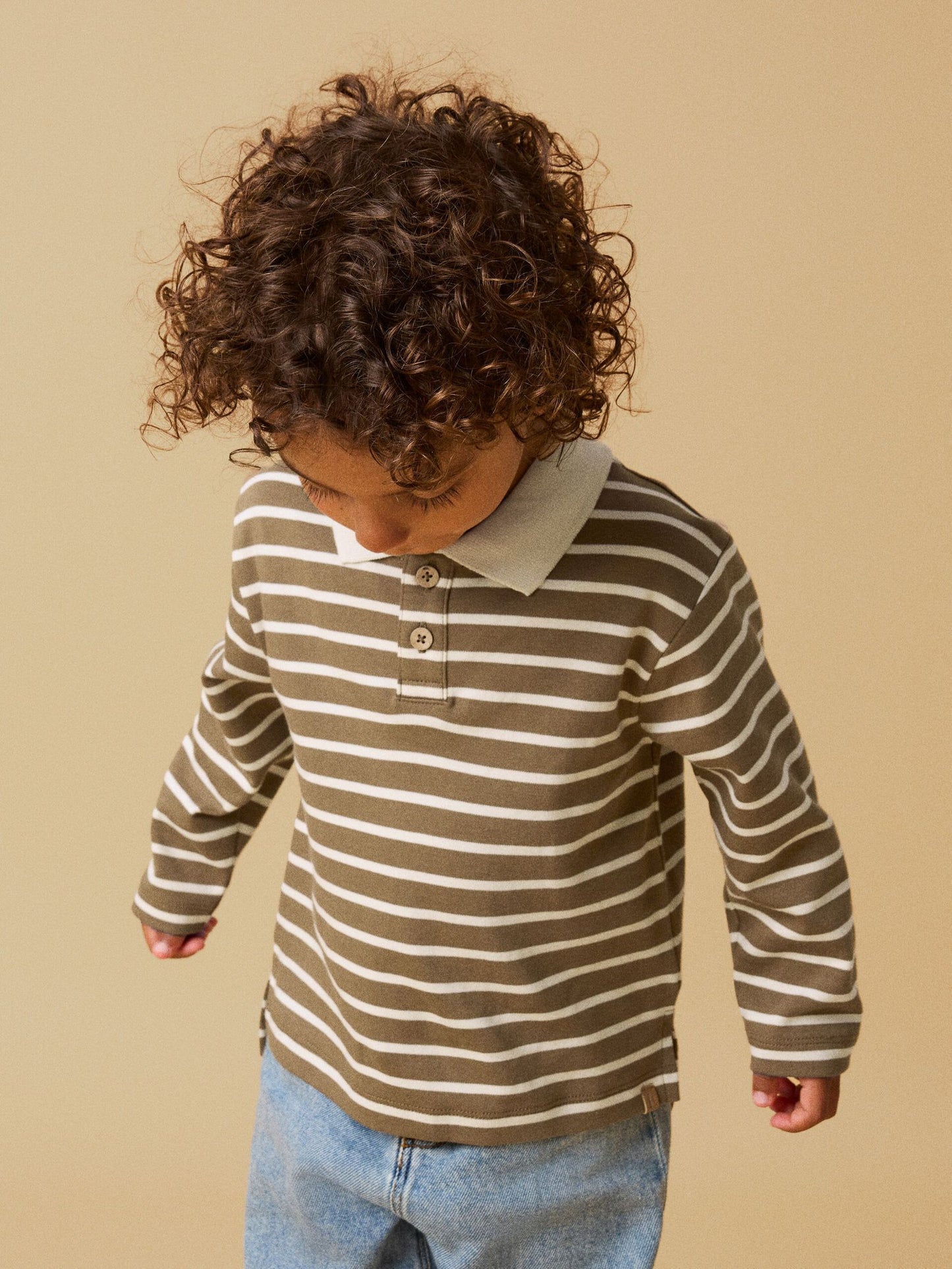 Lil'Atelier - stripe polo Limia - kangaroo