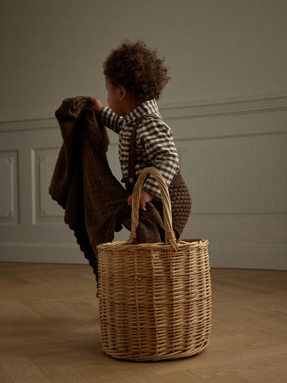 Lil'Atelier - gingham body Noki - teak brown