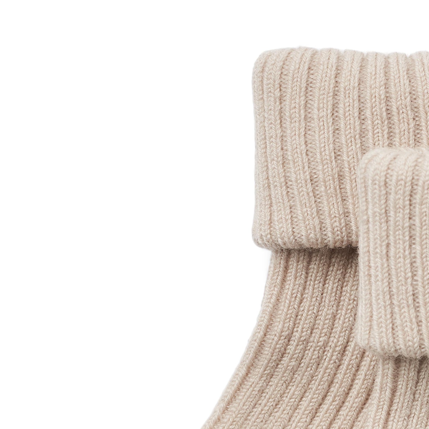 Wheat - wool rib socks Ziggy - offwhite