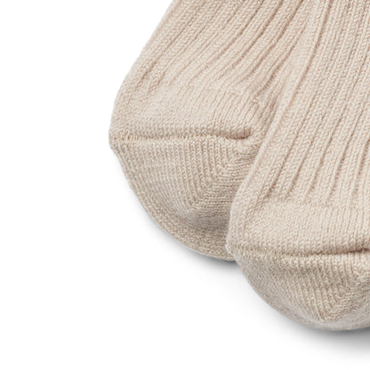 Wheat - wool rib socks Ziggy - offwhite