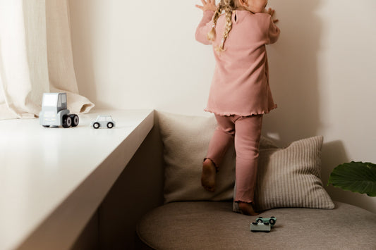 UAUA - legging ruffle - rosas