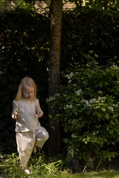 Pequeno Tocon - mousseline pants - natural