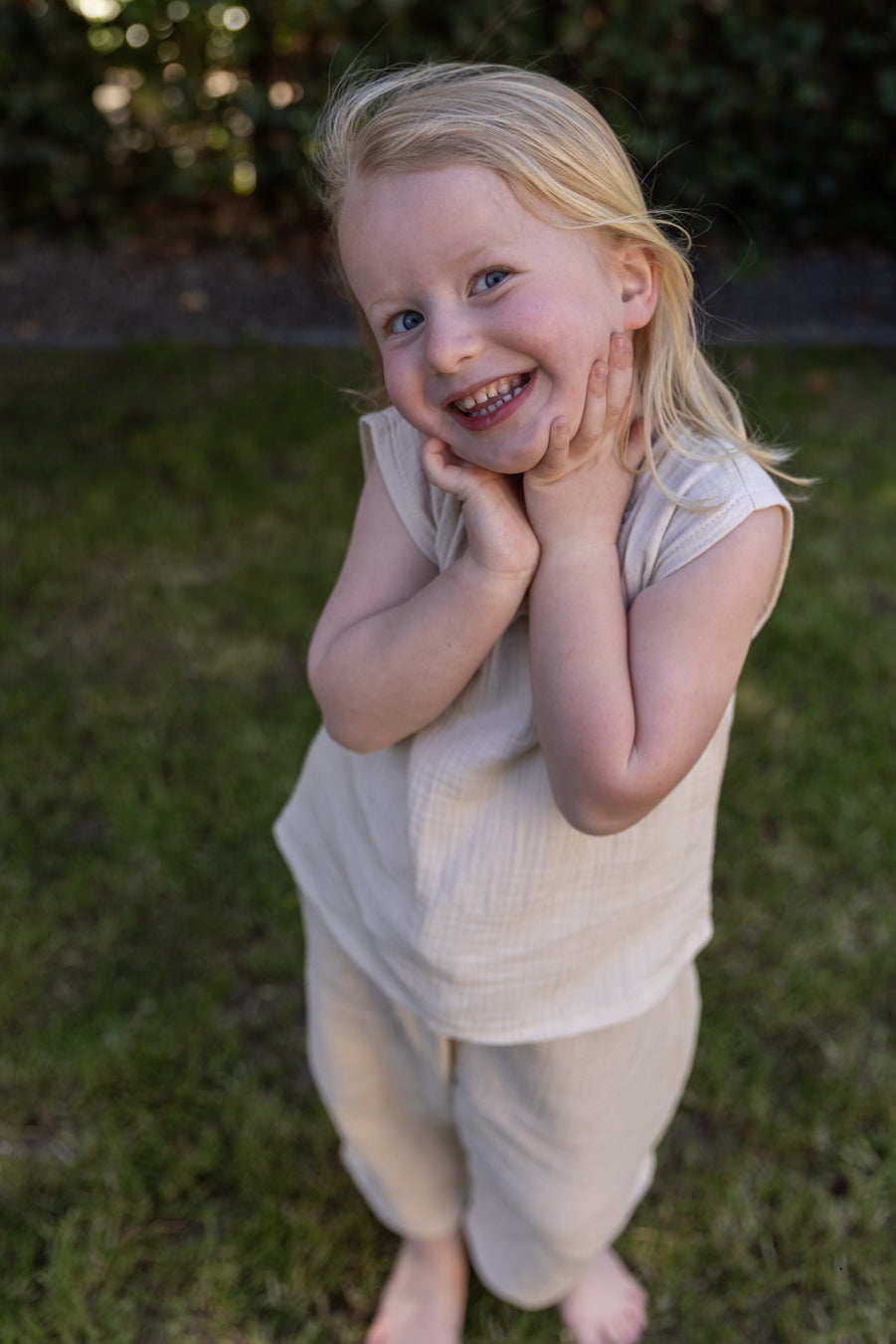 Pequeno Tocon - mousseline pants - natural