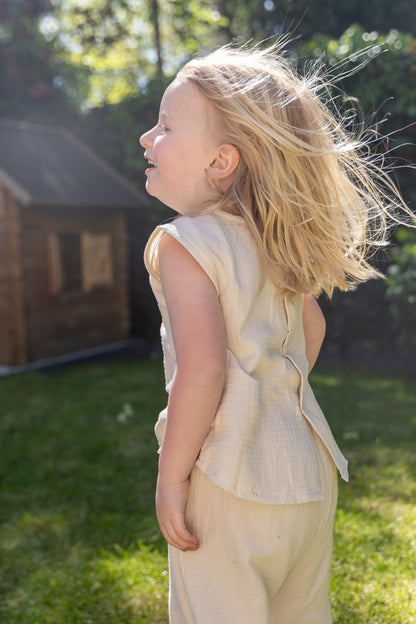 Pequeno Tocon - mousseline top - natural