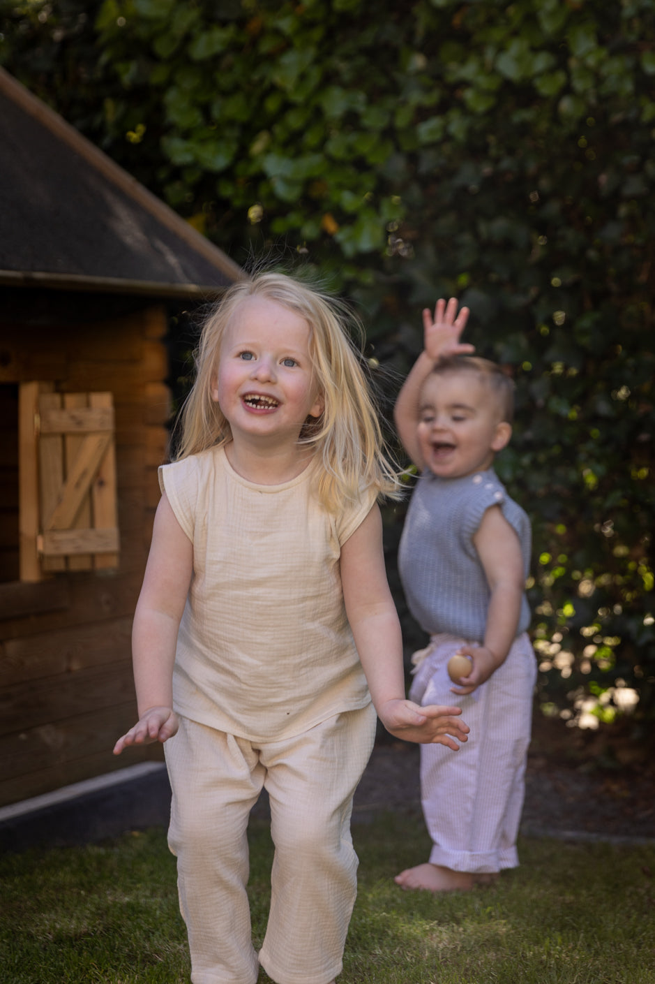 Pequeno Tocon - mousseline pants - natural