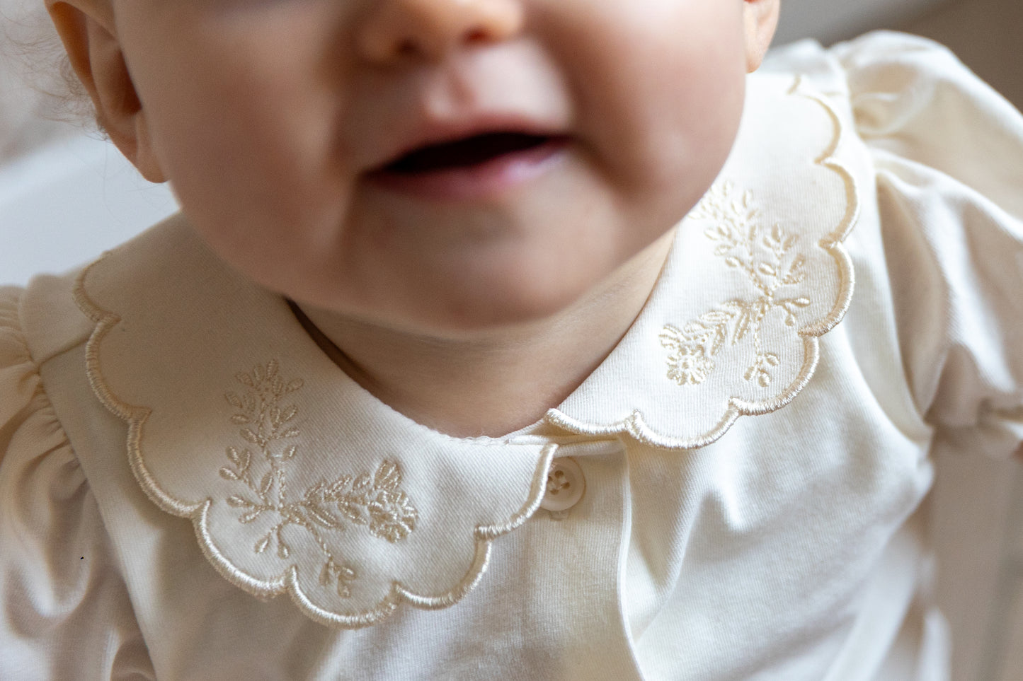 Müsli - cozy me collar puff shirt - tofu