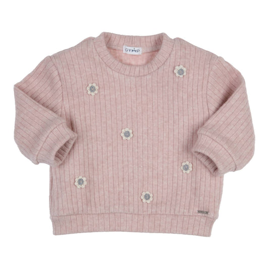 GYMP - pullover Roza - old rose flower