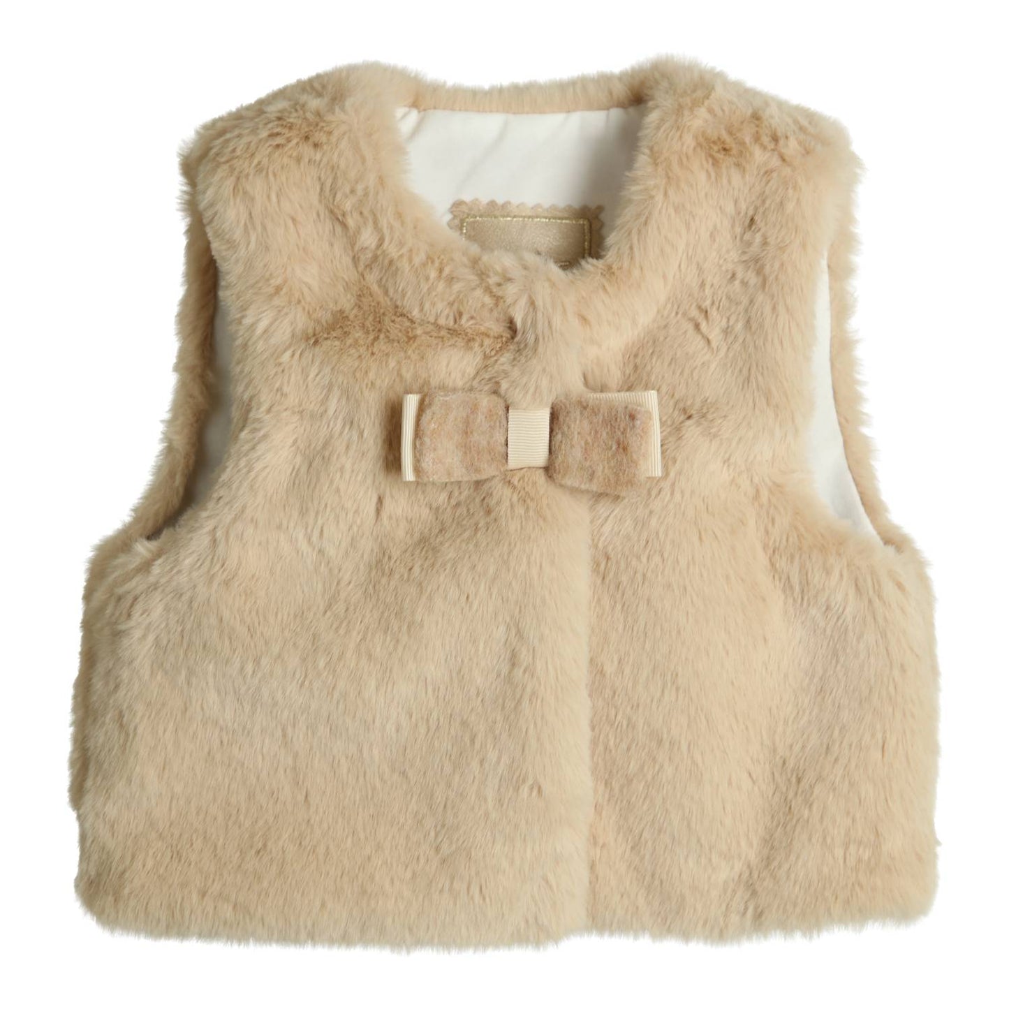 GYMP - gilet Polla bow - beige