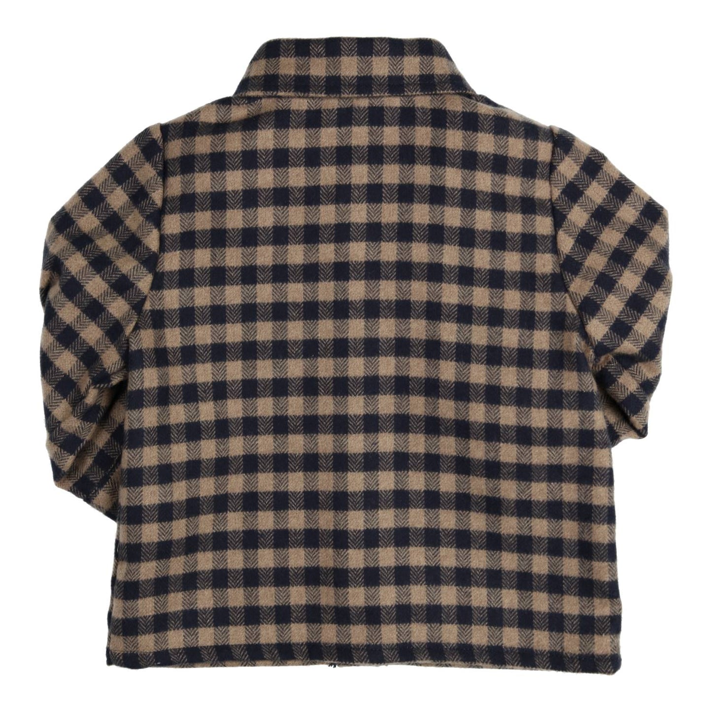 GYMP - check blouse Harley - beige/navy