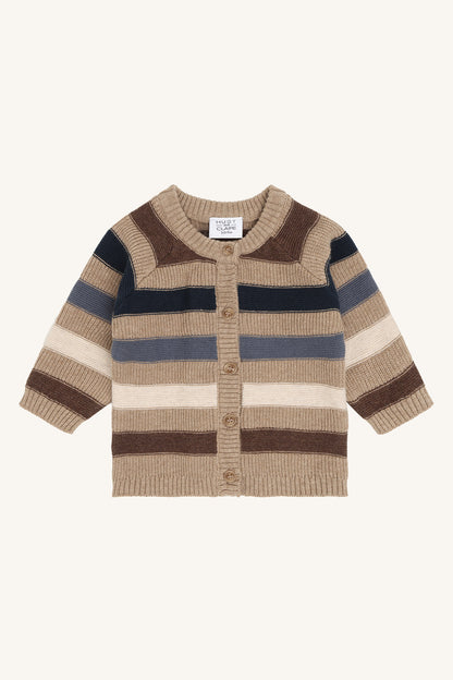Hust & Claire - cardigan Call - biscuit stripe