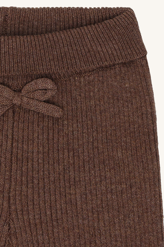 Hust & Claire - knit rib pants Lisa - toffee melange
