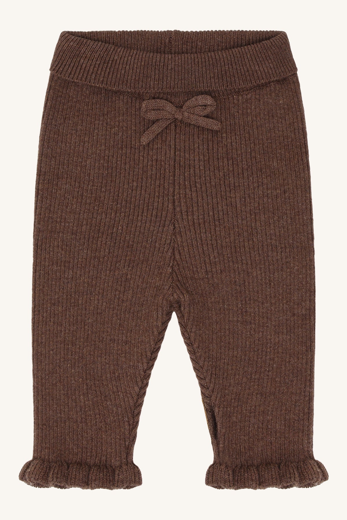Hust & Claire - knit rib pants Lisa - toffee melange