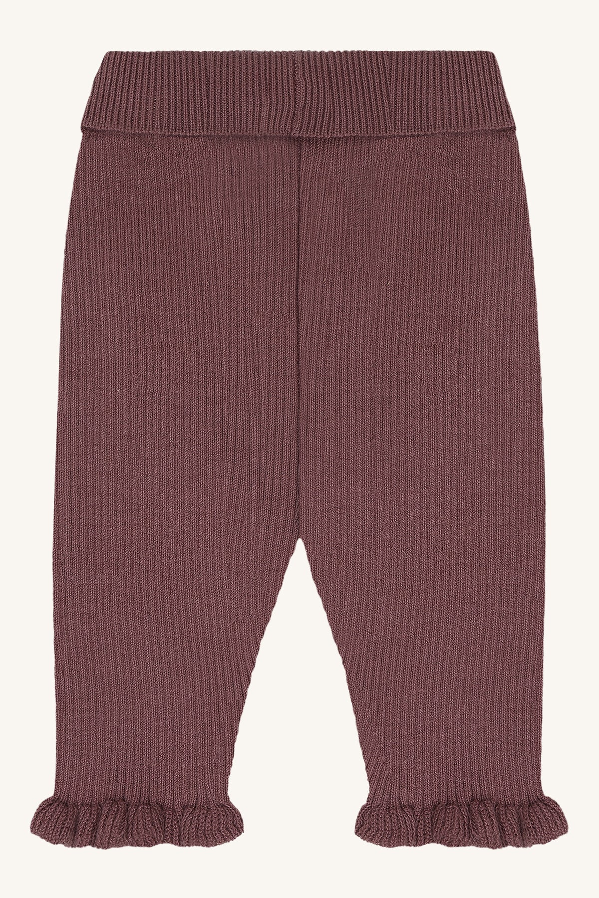 Hust & Claire - knit rib pants Lisa - plum