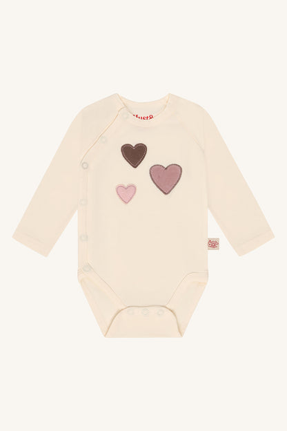 Hust & Claire - body Bing hearts - offwhite/ecru