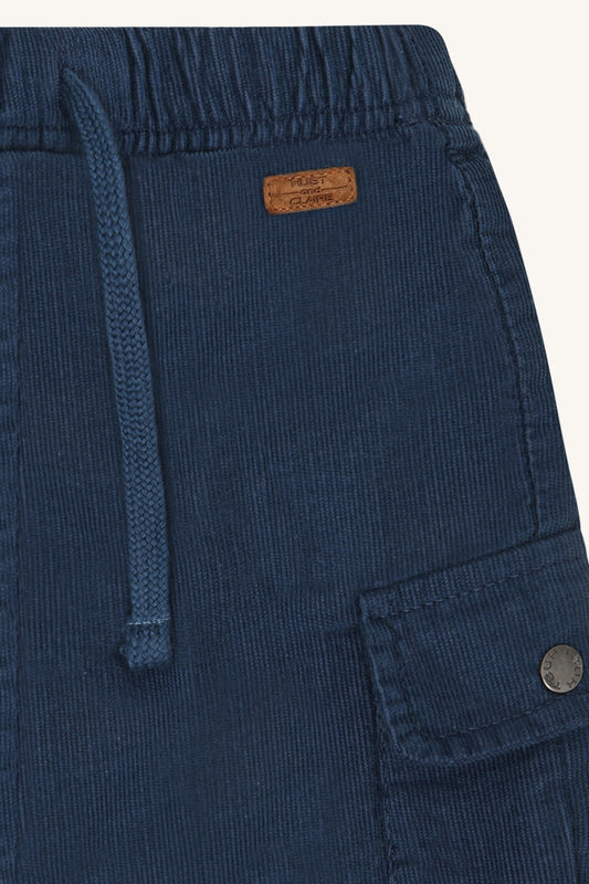 Hust & Claire - corduroy cargo pants Hue - vintage indigo
