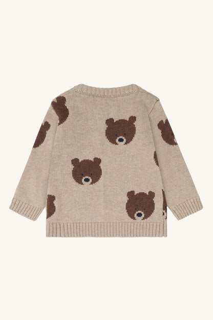 Hust & Claire - sweater Pilou Bear - beige melange