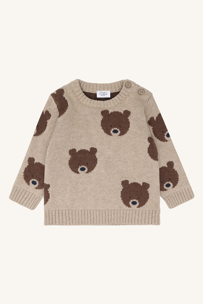 Hust & Claire - sweater Pilou Bear - beige melange