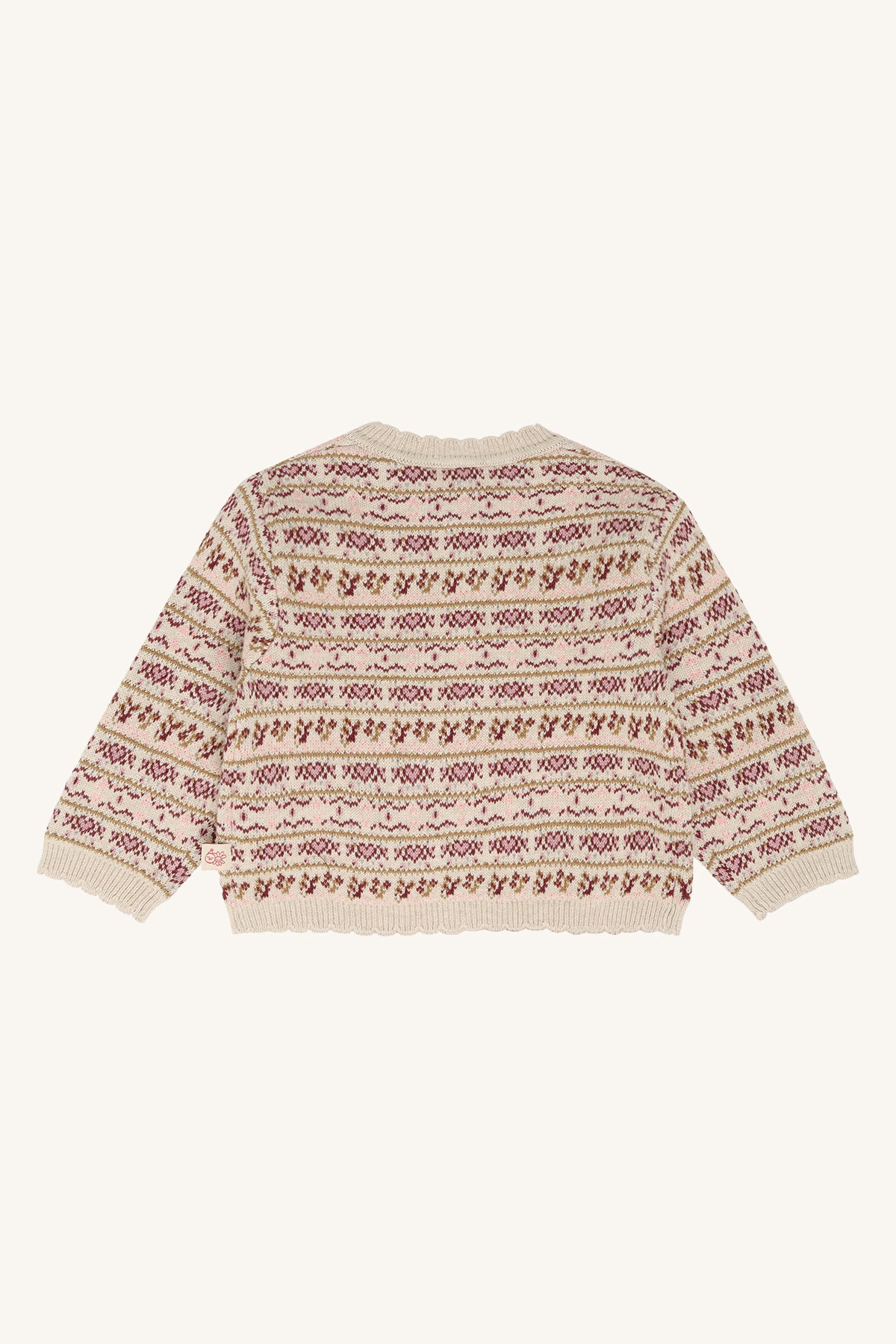 Hust & Claire - nordic cardigan Cilja - beige melange