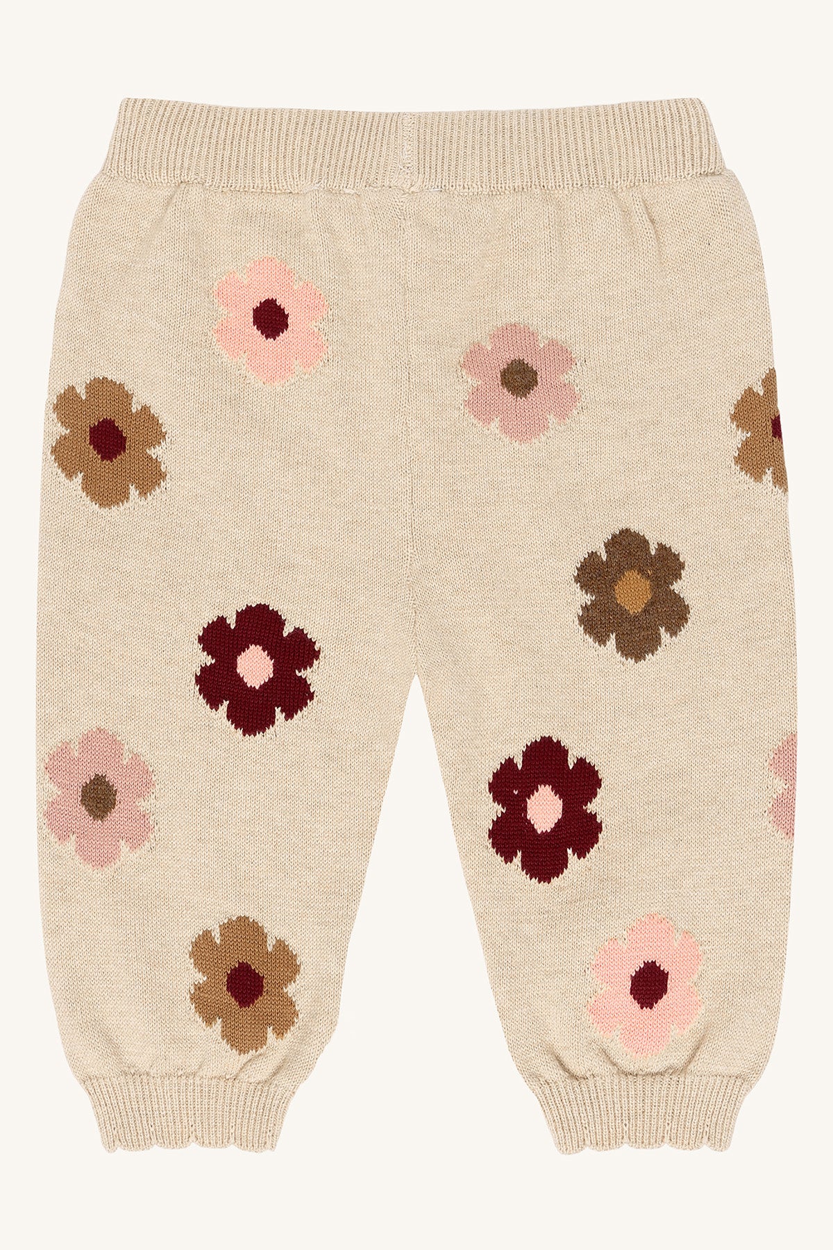 Hust & Claire - pants Lisa - beige melange flower