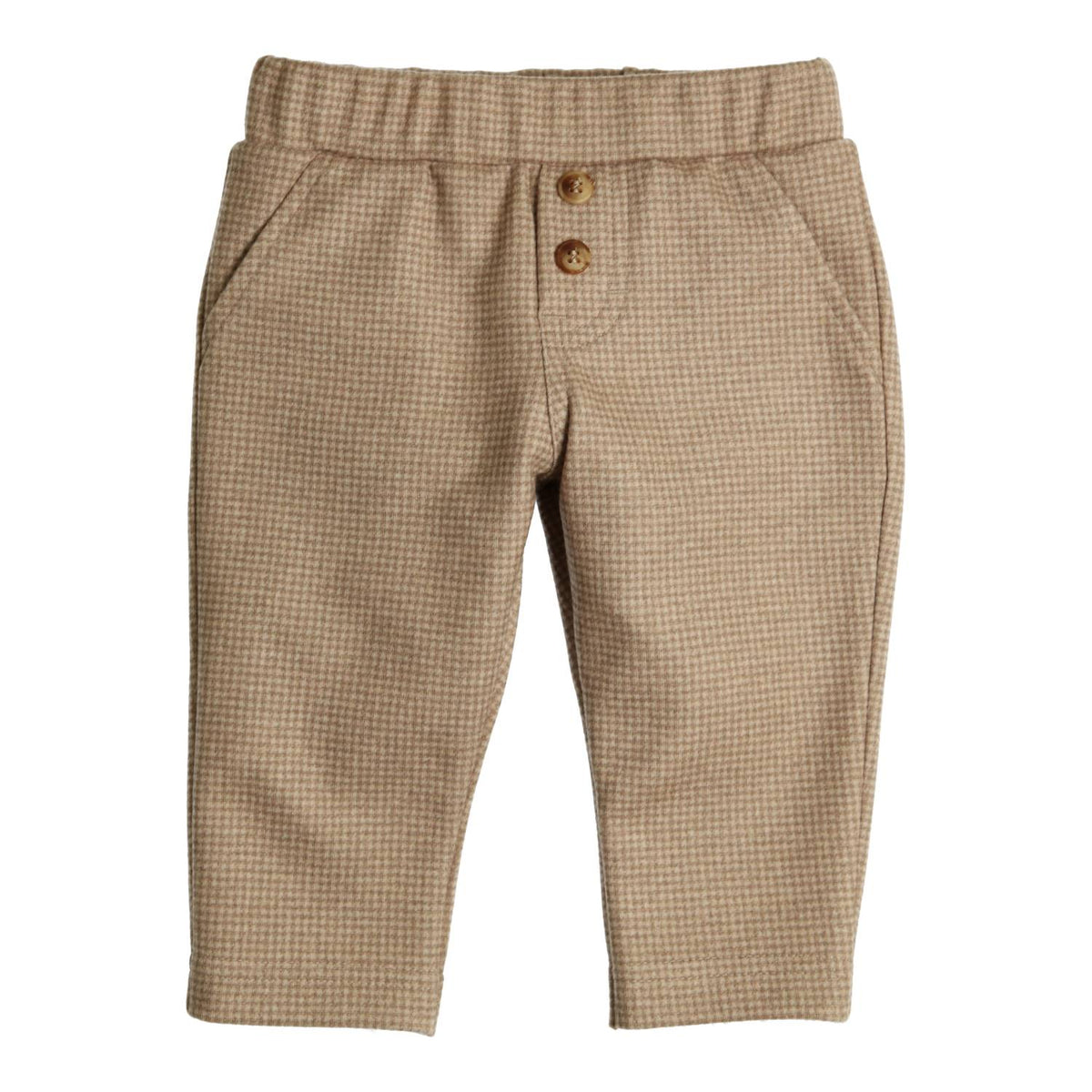 GYMP - pants Conrad - camel/beige houndstooth