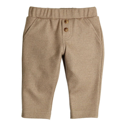 GYMP - pants Conrad - camel/beige houndstooth