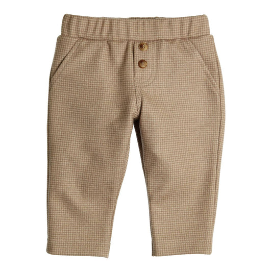GYMP - pants Conrad - camel/beige houndstooth